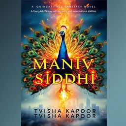 Create a captivating book cover for 'Maniv Siddhi', a young adult fantasy novel about self-discovery and supernatural abilities