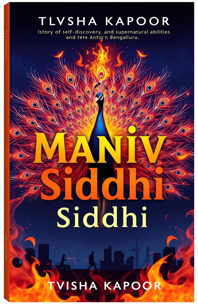 Create a captivating book cover for 'Maniv Siddhi', a story of self-discovery and supernatural abilities