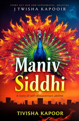 Create a captivating book cover for 'Maniv Siddhi', a story of self-discovery and supernatural abilities