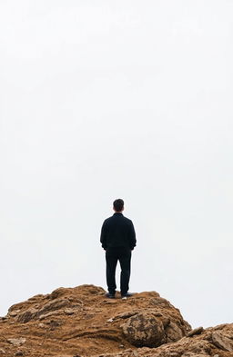 A minimalist philosophical essay exploring the profound question of the meaning of life