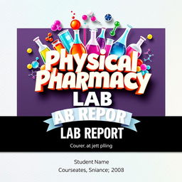 An innovative and eye-catching cover page for a physical pharmacy lab report