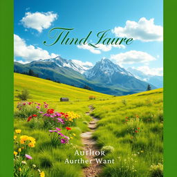 A striking and imaginative book cover design featuring a surreal landscape