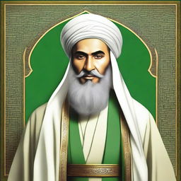 Generate a respectful, illustrated image of Mohammad Al Mahdi, regarded as the Twelve Imam in Shia Islam, preferably depicted in a historic, Middle Eastern setting