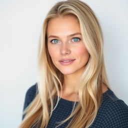 A 30-year-old woman named Kaisa, embodying beauty and natural elegance