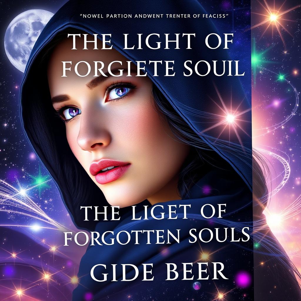 A stunning book cover for "The Light of Forgotten Souls" by Gide Beer