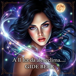 A mesmerizing book cover for "A luz da alma esquecida" by Gide Beer