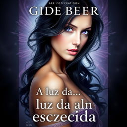 A visually striking book cover for "A luz da alma esquecida" by Gide Beer