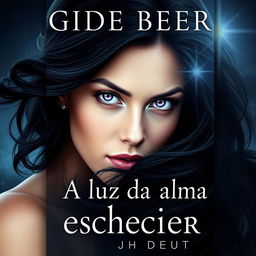 A visually striking book cover for "A luz da alma esquecida" by Gide Beer