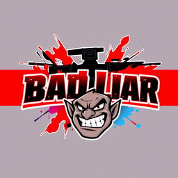 A custom logo for a PUBG gaming team named 'Bad Liar'