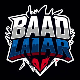 A sleek and modern logo for a team named 'Bad Liar'