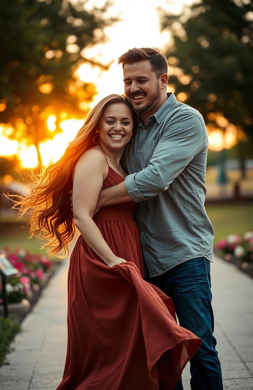 A heartfelt reunion between a woman and a man who have been apart for two years