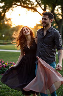 A heartfelt reunion between a woman and a man who have been apart for two years