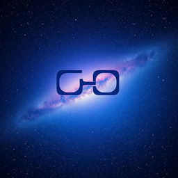 A stunning digital artwork featuring a vast starry night sky, perfect for a space-themed logo