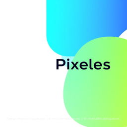 Design a modern and minimalist logo featuring the word "SoloPixeles"