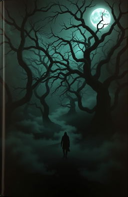 A stunning and eerie book cover for a horror novel