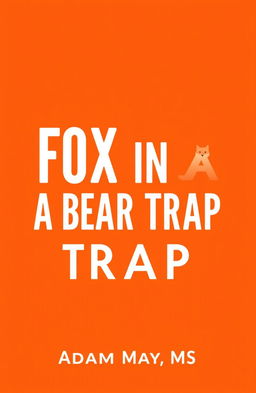 A simple and bold book cover design for 'Fox in a Bear Trap'