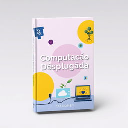 A book cover for 'Computação Desplugada', showcasing concepts of disconnection from technology