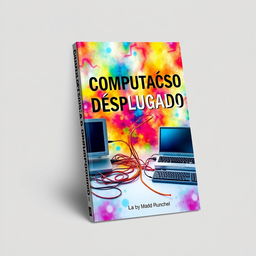 A book cover titled 'Computação Desplugada', featuring disconnected wires and powered-off computers