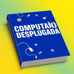 A vibrant book cover featuring the title 'COMPUTAÇÃO DESPLUGADA' prominently displayed in bold white letters