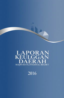 A professional and visually appealing cover for a regional financial report, featuring a blend of rich blue and silver colors