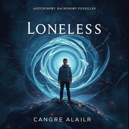 A psychological thriller book cover that delves into the themes of loneliness and being lost in an imaginary mathematical mind