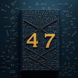 A psychological book cover filled with a dense array of intricate mathematical equations, symbolizing the complexity and turmoil of the mind