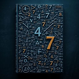 A psychological book cover filled with a dense array of intricate mathematical equations, symbolizing the complexity and turmoil of the mind