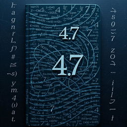 A psychological book cover filled with a dense array of intricate mathematical equations, symbolizing the complexity and turmoil of the mind