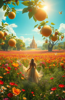 A dreamy, surreal landscape that embodies the concept of inordinate desire