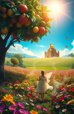 A dreamy, surreal landscape that embodies the concept of inordinate desire