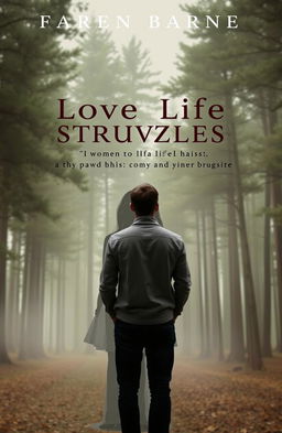 A book cover image depicting a man standing with his back facing the viewer, looking confused and contemplative as he gazes at a forest of trees in the background