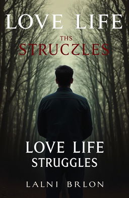 A book cover image depicting a man standing with his back facing the viewer, looking confused and contemplative as he gazes at a forest of trees in the background
