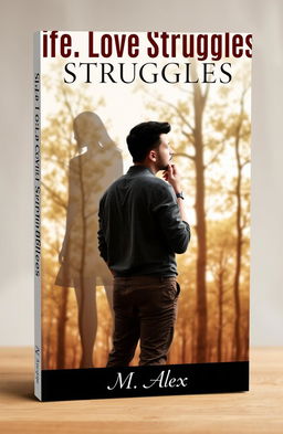 A book cover depicting a modern man standing with his back to the viewer, looking confused as he stares at a forest of trees