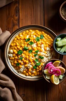 A beautifully arranged plate of Dal Khichdi, showcasing its comforting, hearty nature