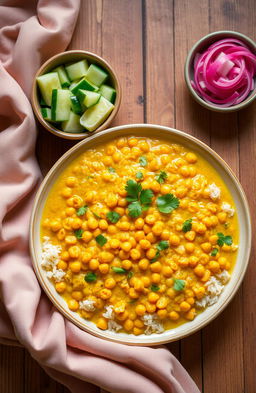 A beautifully arranged plate of Dal Khichdi, showcasing its comforting, hearty nature