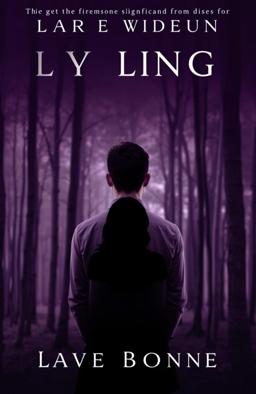 A modern book cover featuring a man with a confused expression on his face, standing with his back to the viewer, facing a forest of trees