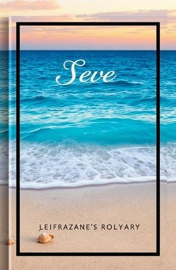 A serene book cover design featuring a stunning picture of the sea