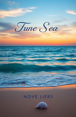 A serene book cover design featuring a stunning picture of the sea