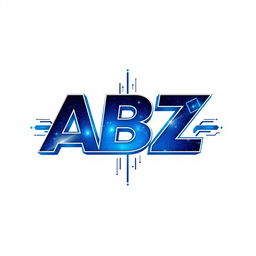 A striking logo featuring the letters 'ABZ' designed with custom 3D stereo effects, highlighted by abstract lines that form a modern geometric shape