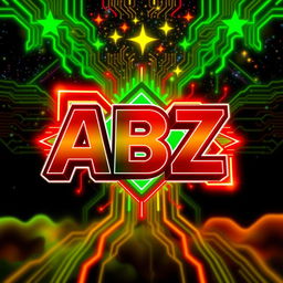 A logo featuring the letters 'ABZ' designed with custom 3D stereo effects, accentuated by abstract lines that create an innovative geometric shape