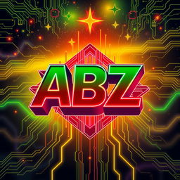 A logo featuring the letters 'ABZ' designed with custom 3D stereo effects, accentuated by abstract lines that create an innovative geometric shape