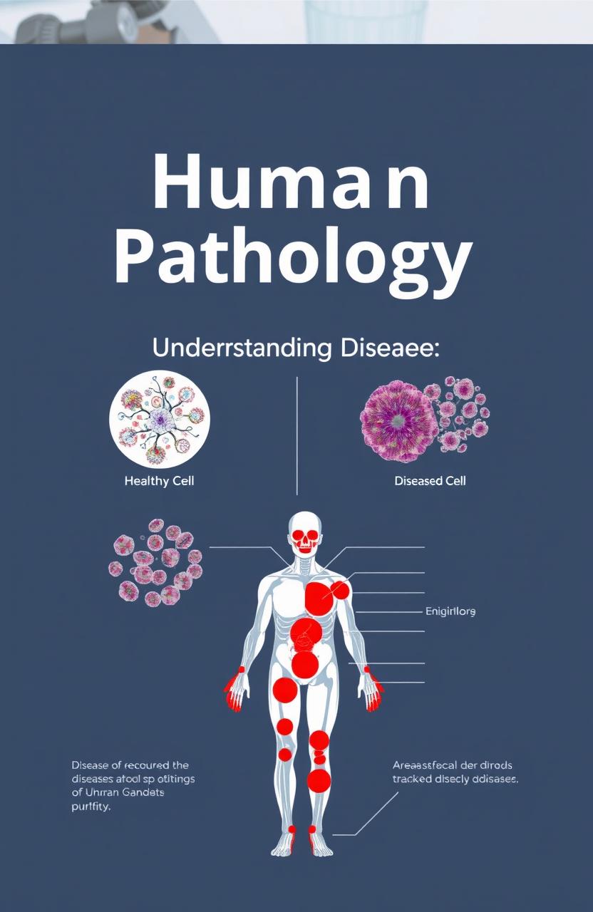 A professional medical graphic layout designed for a human pathology center