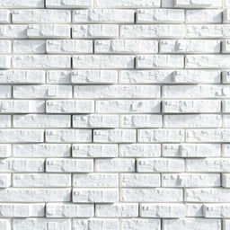 A visually striking 3D design featuring white bricks arranged in a futuristic pattern
