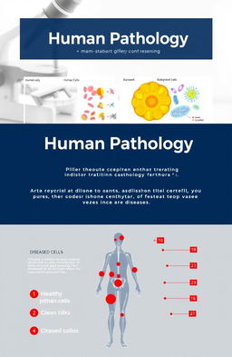 A professionally designed layout for a human pathology presentation