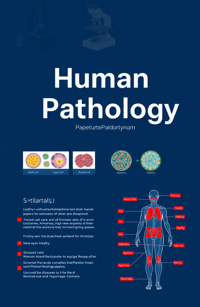 A professionally designed layout for a human pathology presentation