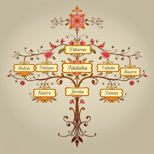 A family tree diagram titled 'Сім'я Судаків' featuring the following members: Андрій, Степан, Палажка, Петро, Павло, and Ганна