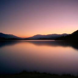 A serene, high-resolution wallpaper demonstrating the beauty of a sunrise over a tranquil lake