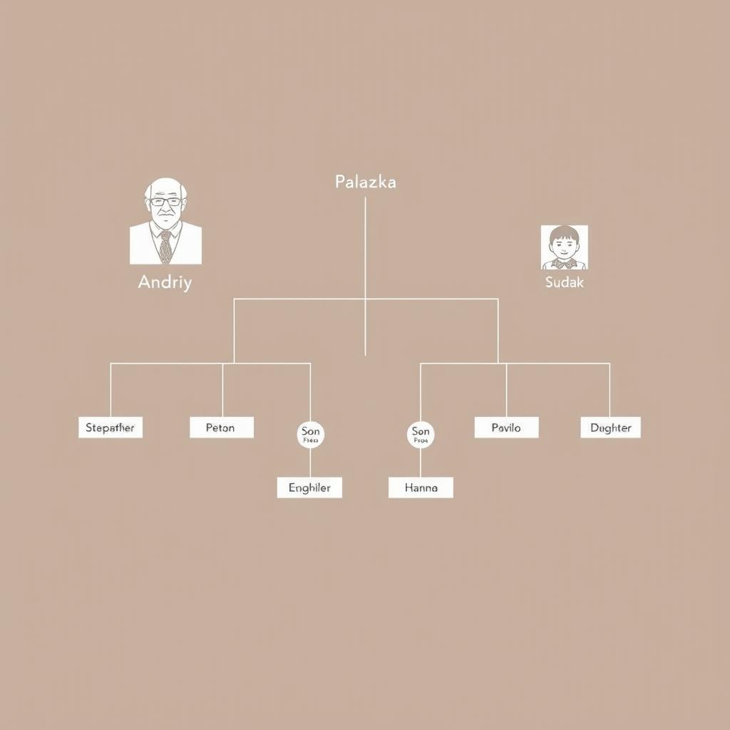 A family tree diagram showcasing the Sudak family lineage