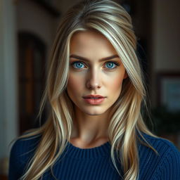 A stunning 32-year-old Italian woman with a mysterious gaze