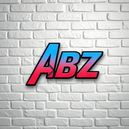 A close-up image of a textured, 3D white brick wall as the background